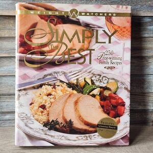 🖤 Weight Watchers Simply Best 1997 hardcover cookbook 250+ recipes Dust Cover